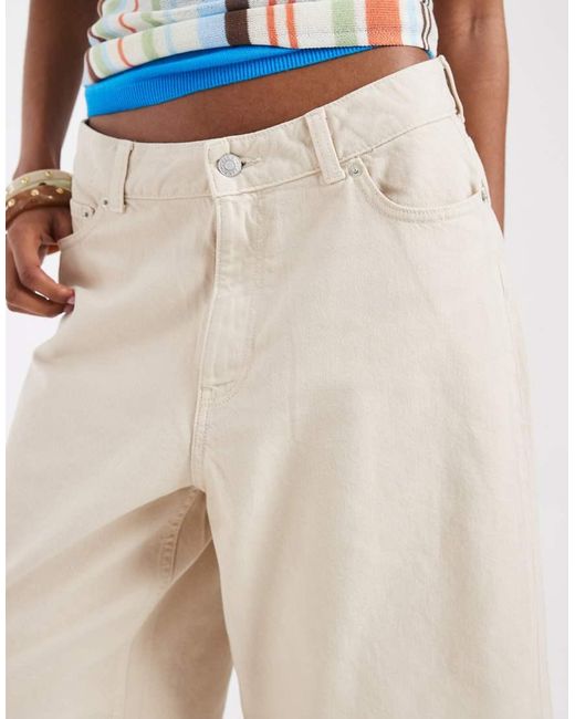 JJXX Blue Kyoto Wide Leg Denim Jorts