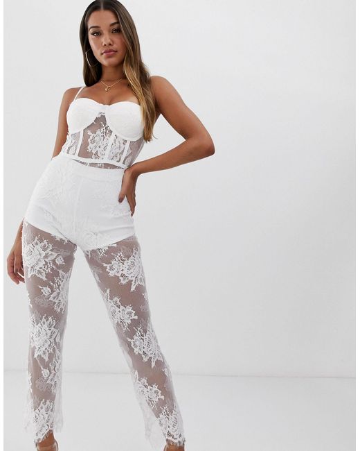 club l white jumpsuit