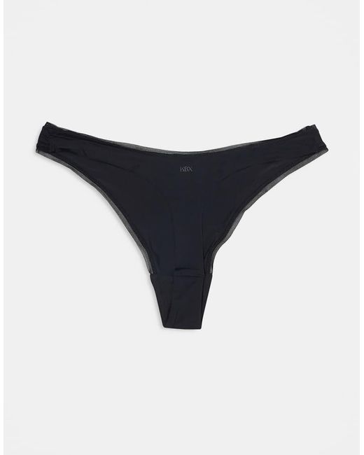 KBX Black Micro 3 Pack Thong