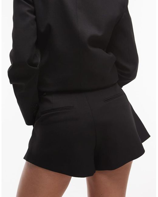 Pantalones Cortos De Sastre Negros Capsule De (Parte De Un Conjunto) Mango de color Black