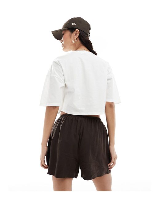 Cotton On White Cotton on – relaxed fit shorts