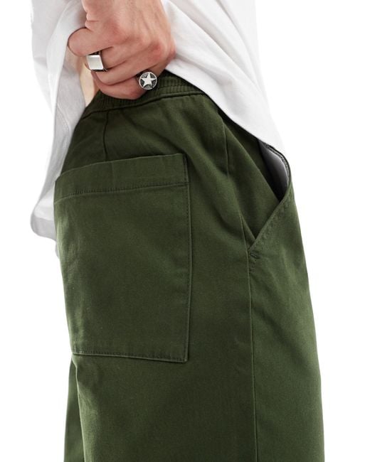 Pantalon slim à enfiler - kaki ASOS pour homme en coloris Green