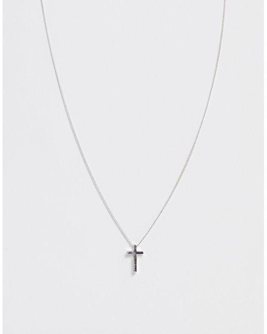 ASOS Necklace With Ditsy Cross in 