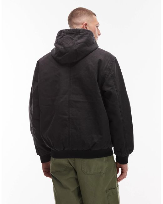 Vans Black Workwear Full Zip Canvas Jacket for men