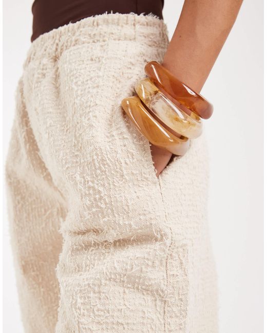 ASOS Natural Pull On Shorts