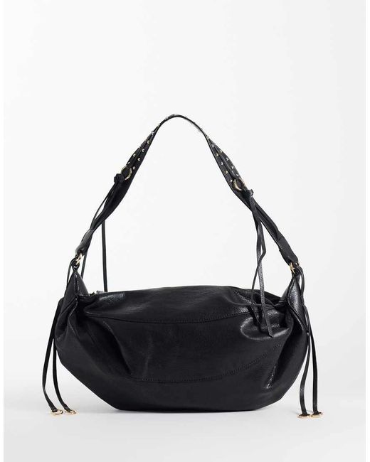 Borsa Morbida Nera di Mango in Black