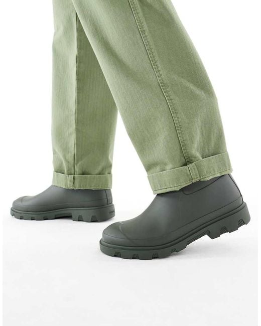 Hunter Green Unisex Downpour Short Wellington Boot