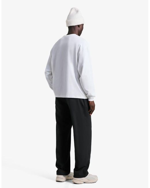 Bershka Black Straight-fit Tailored jogging Trousers for men