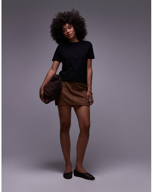 Mango Black Round Neck T-shirt