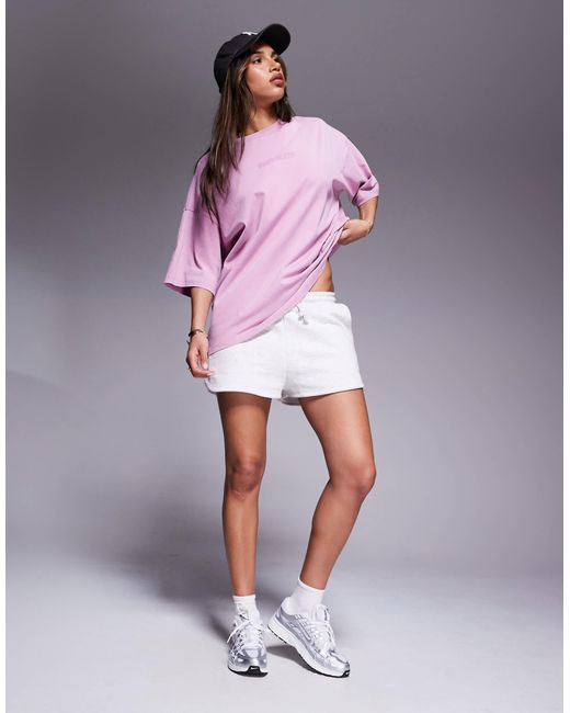 ASOS Pink Weekend Collective Icon Oversized T-shirt With Stacked Back Logo