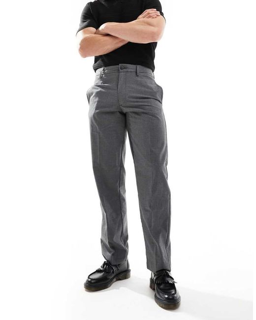 Jack & Jones Black Karl Loose Fit Smart Trouser for men