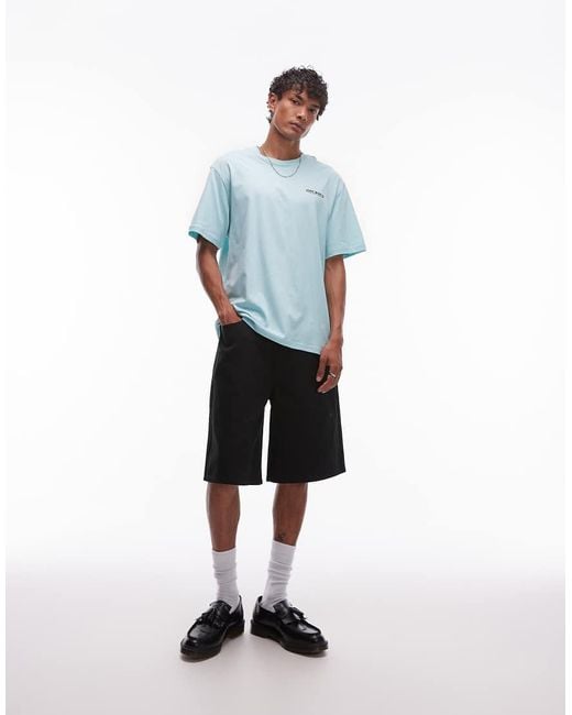 Dickies Blue Desert Crest Western Back Print T-shirt