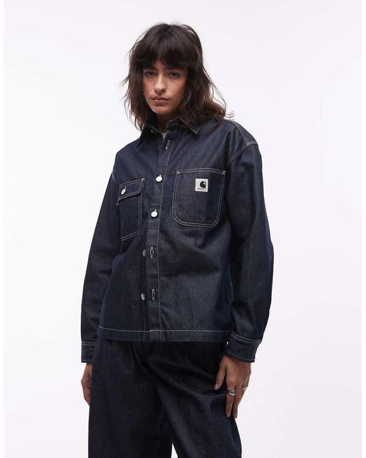 Carhartt Blue Louis Rigid Denim Shirt