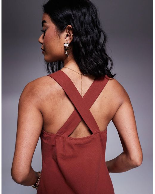 Erin | Red Halter-Neck Maxi Dress With Cut-Out Detail
