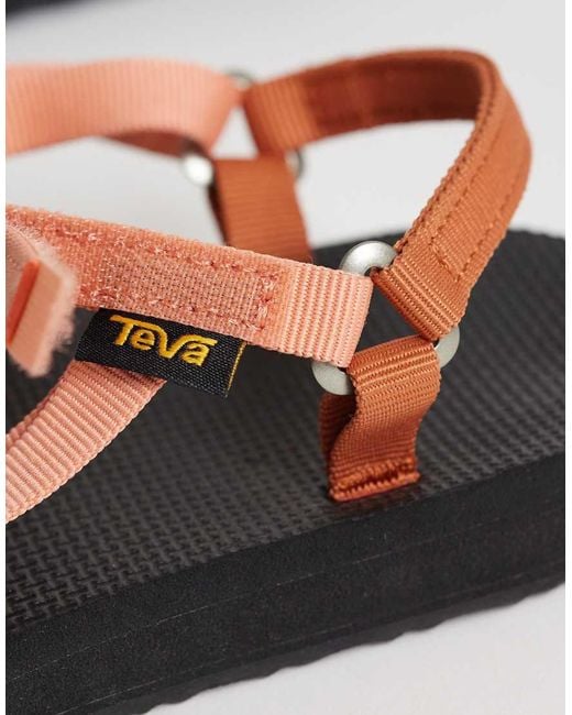 Teva White Original Universal Slim Sandals