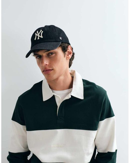 Jack & Jones Green Colorblock Rugby Top for men