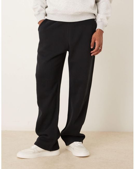 Abercrombie & Fitch – essential – weite jogginghose in White für Herren