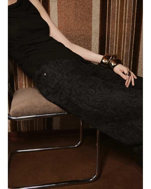 Mango Brown Carmen 100% Cotton Wide Leg Jean