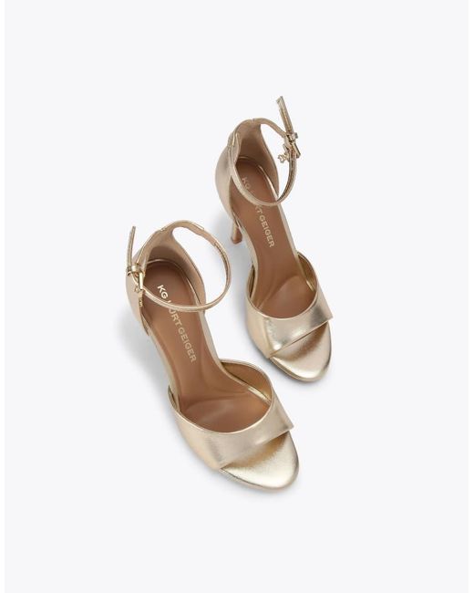 KG by Kurt Geiger White Sabrina Heeled Sandals
