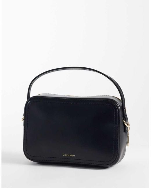 Calvin Klein Black Camera Bag With Cross-body Strap
