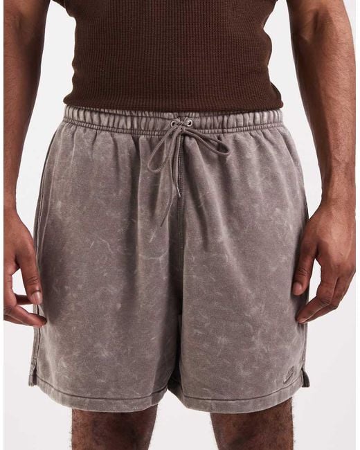 Nike Brown Club Wash Shorts for men