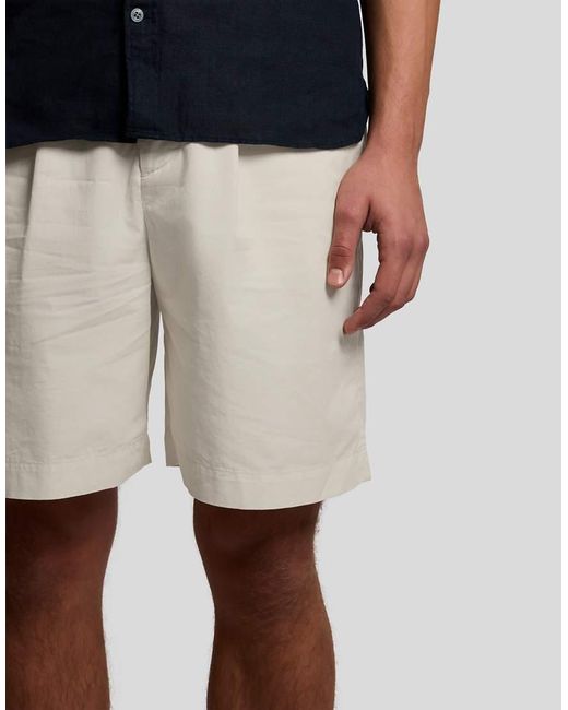 Lyle & Scott Blue Shorts Superfine Chino Shorts for men