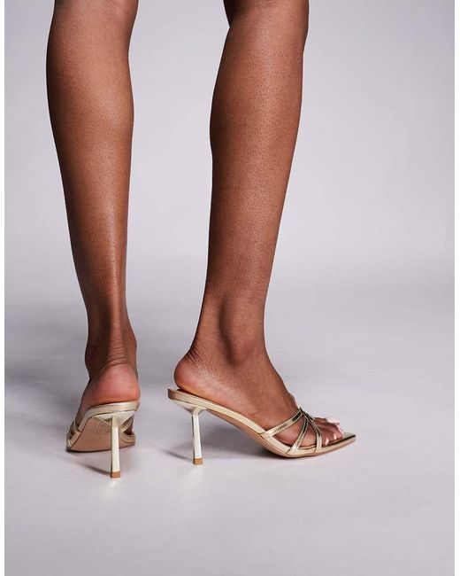 SIMMI Brown Simmi London Thor Heeled Mule Sandal