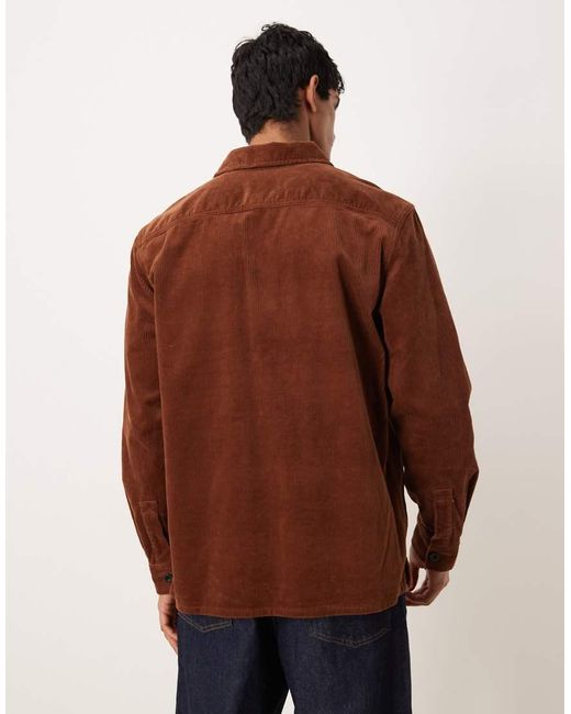 ARKET Brown Cord Over Shirt for men