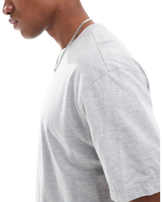 Another Influence White Oversized Seam Detail T-shirt for men