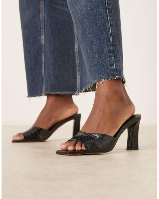 ASOS Blue – harp – mules