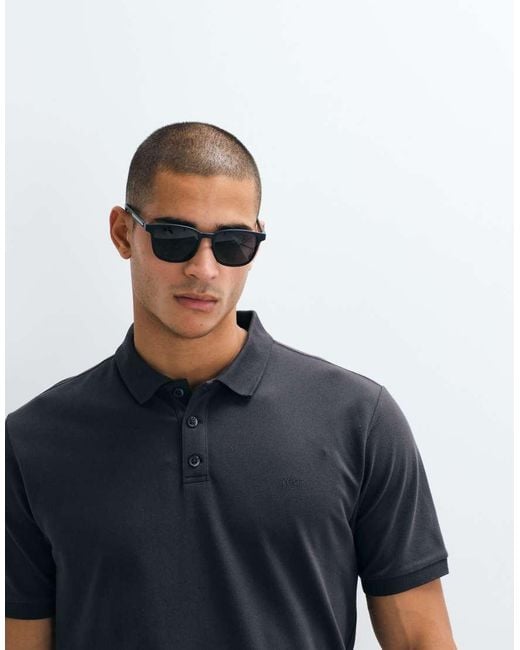 Abercrombie & Fitch Blue Ypb Fitted Short Sleeve Polo for men