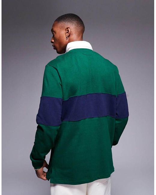 Polo Ralph Lauren Green Sport Capsule Logo Rugby Shirt for men