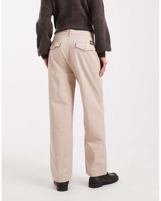 Santa Cruz Natural Nolan Loose Fit Wide Leg Chino Trousers