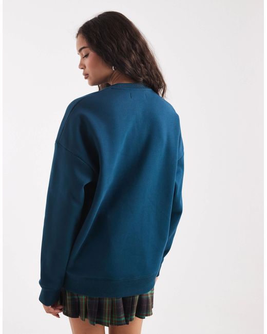 Sweat imprimé Fred Perry en coloris Blue