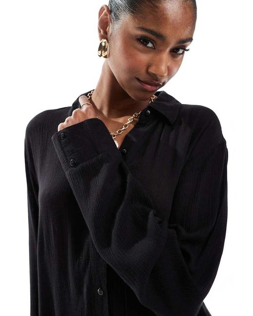 esmé studios Black Esmee Exclusive Maxi Beach Shirt Summer Dress