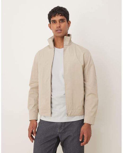 Mango – jacke aus baumwollmix in Natural für Herren
