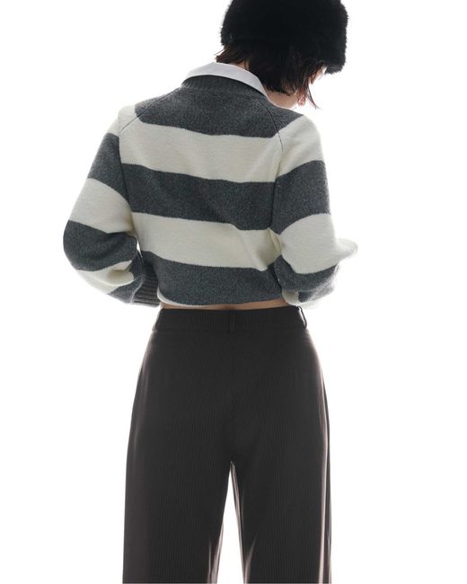 Stradivarius Gray – basic-strickpullover