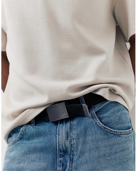 Pull&Bear – stoffgürtel in Blue für Herren