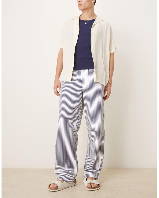 ASOS White baggy Fit Trouser for men