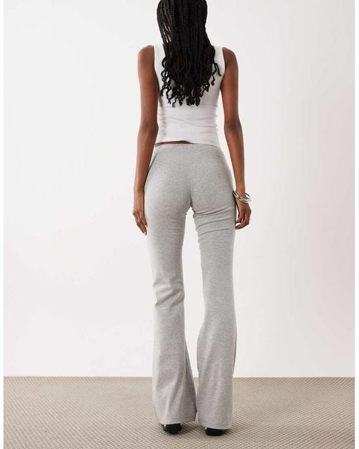 Brave Soul White Stretch Flare Leggings