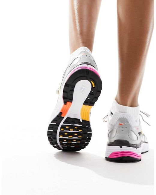 Nike White P-6000 Sneakers
