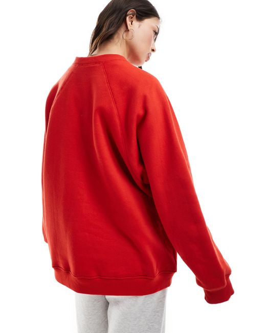 ASOS Red – oversize-sweatshirt