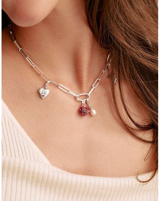 Thomas Sabo Red Charm Pendant Rose Blossom Connect