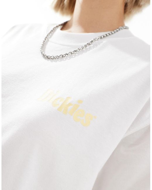 Chilhowie - t-shirt a maniche corte bianca con stampa sul retro di Dickies in White