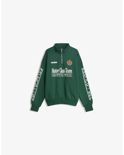 Bershka – sweatshirt in Green für Herren