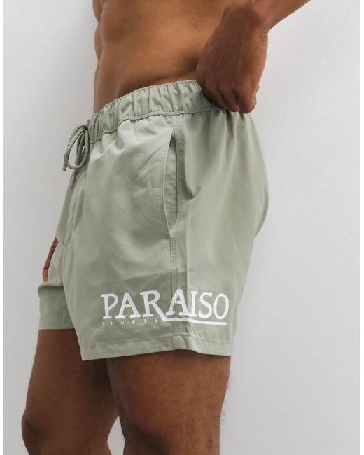 ASOS Gray Swim Shorts for men