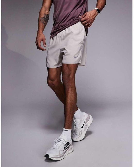 Nike Purple Challenger Dri-Fit 5 Inch Shorts for men