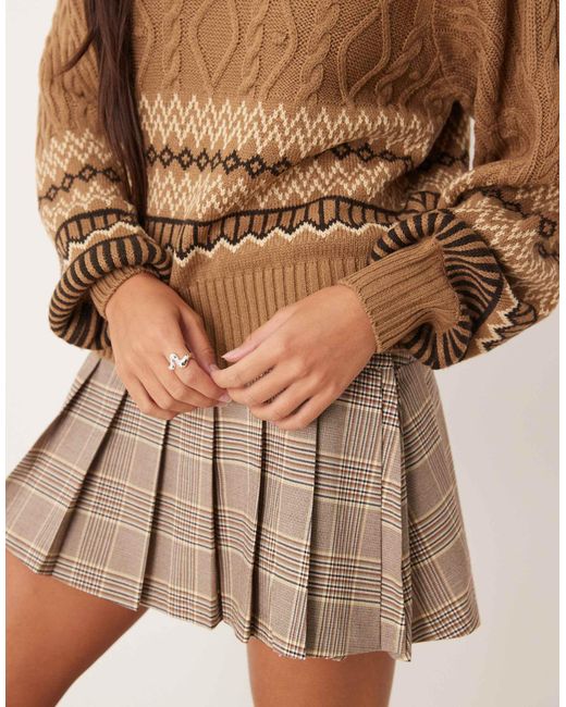 Threadbare Brown – grobstrickpullover