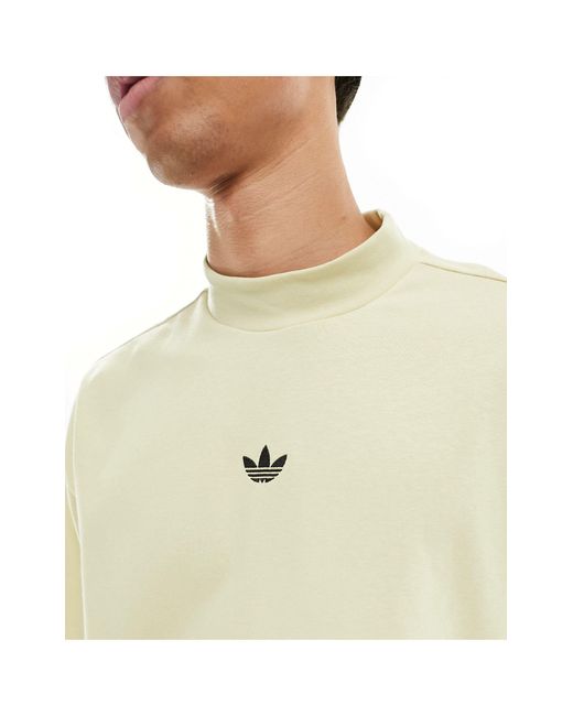 Adidas Originals White Unisex Basketball High Neck T-shirt