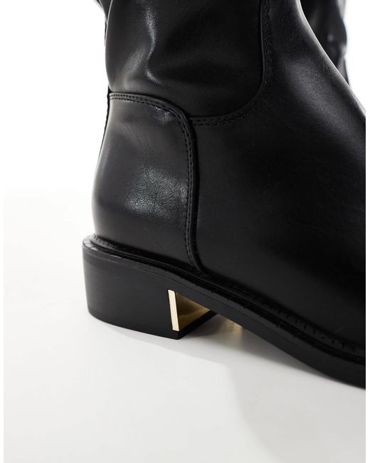 Latte - bottes cavalières avec détail boucle SEQWL en coloris Black